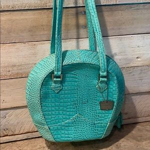 Deborah Lewis Studio alligator skin texture purse